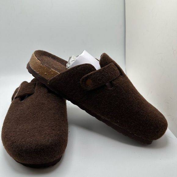 CUSHIONAIRE Womens Clog 8 BROWN WOOL - Picture 6 of 7